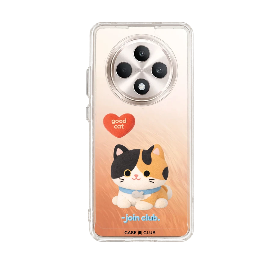 join the club heartful calico cat
