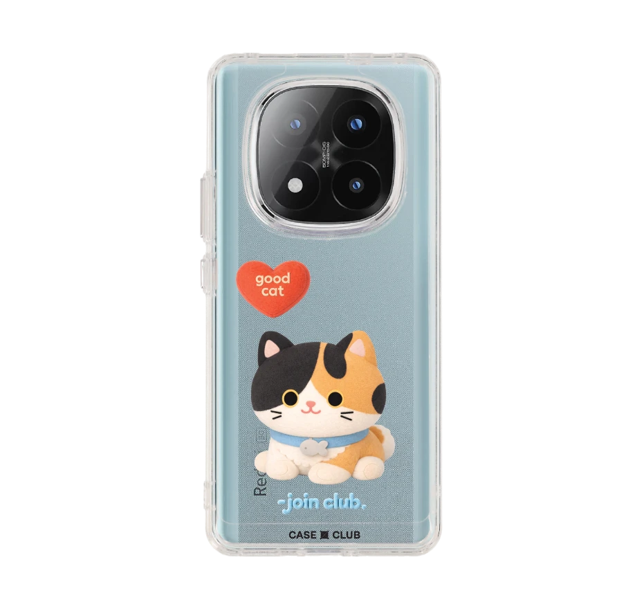 join the club heartful calico cat