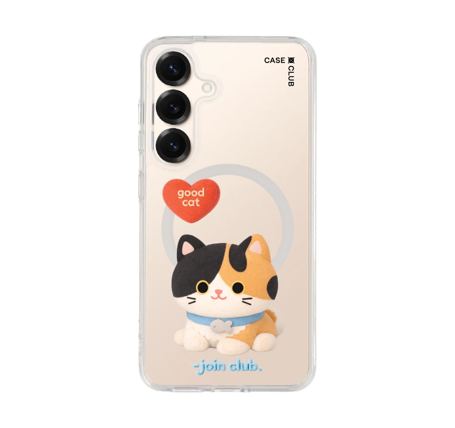 join the club heartful calico cat