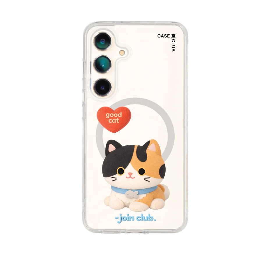join the club heartful calico cat