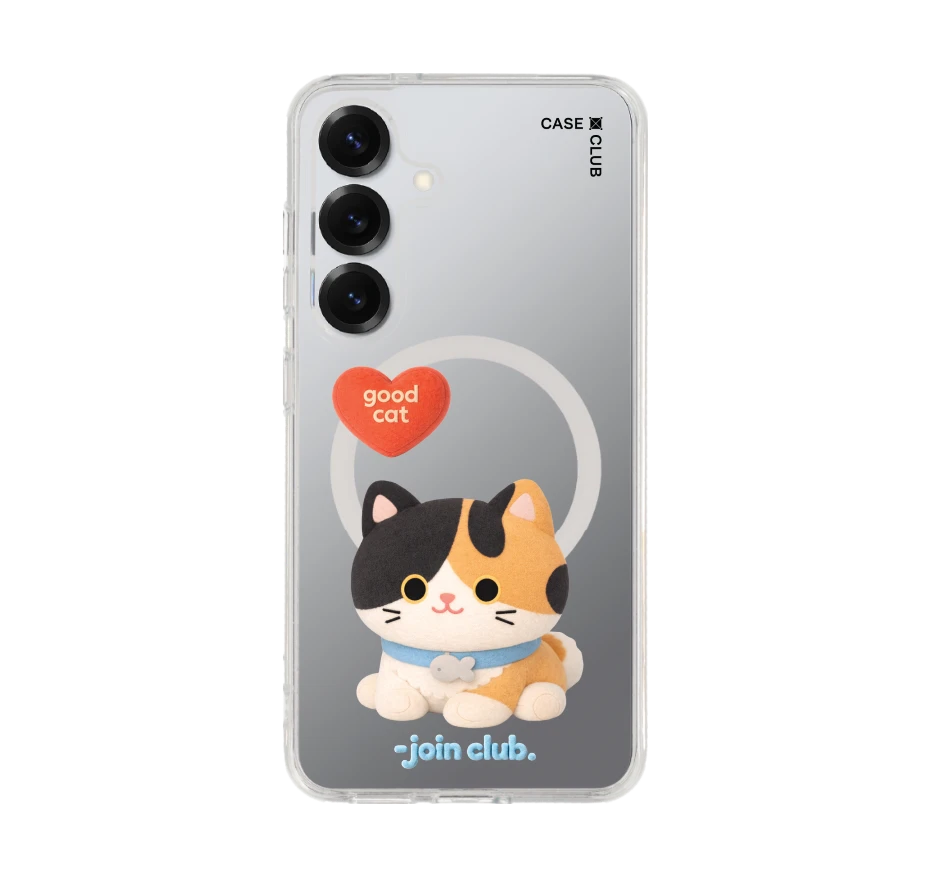 join the club heartful calico cat