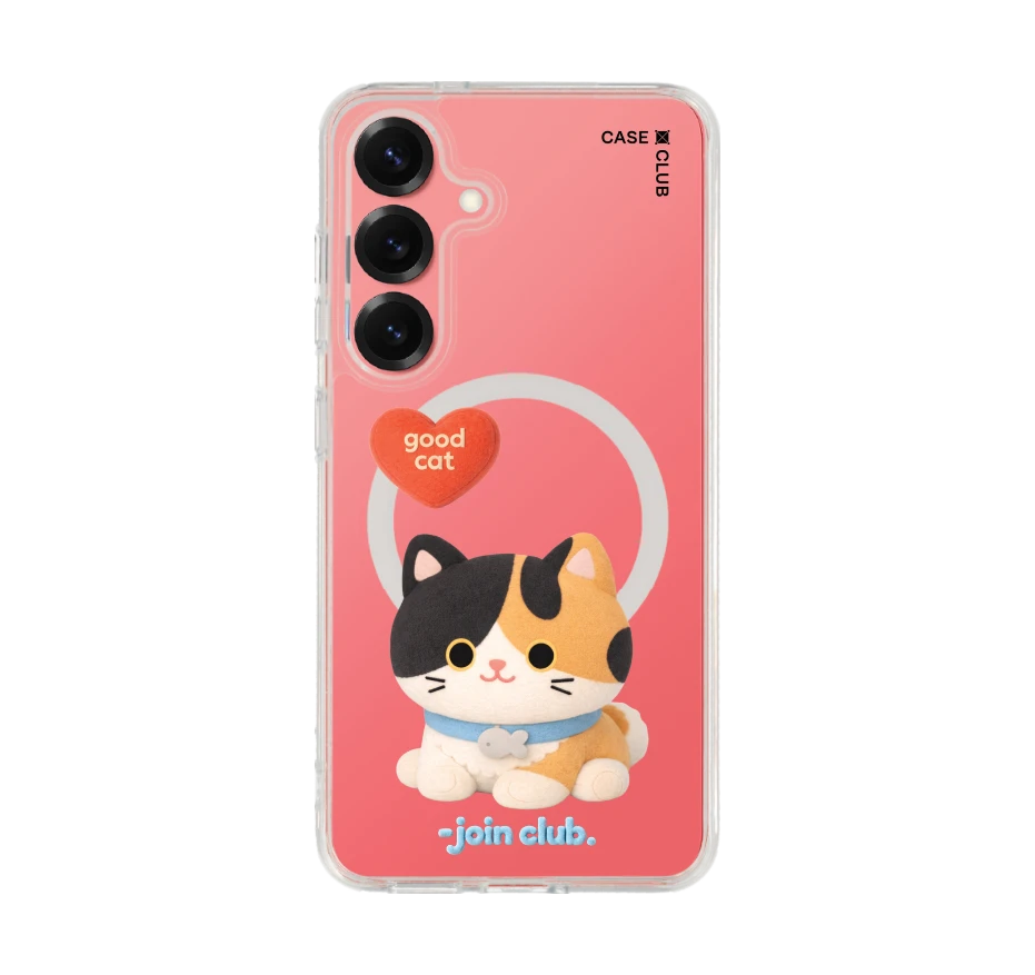 join the club heartful calico cat
