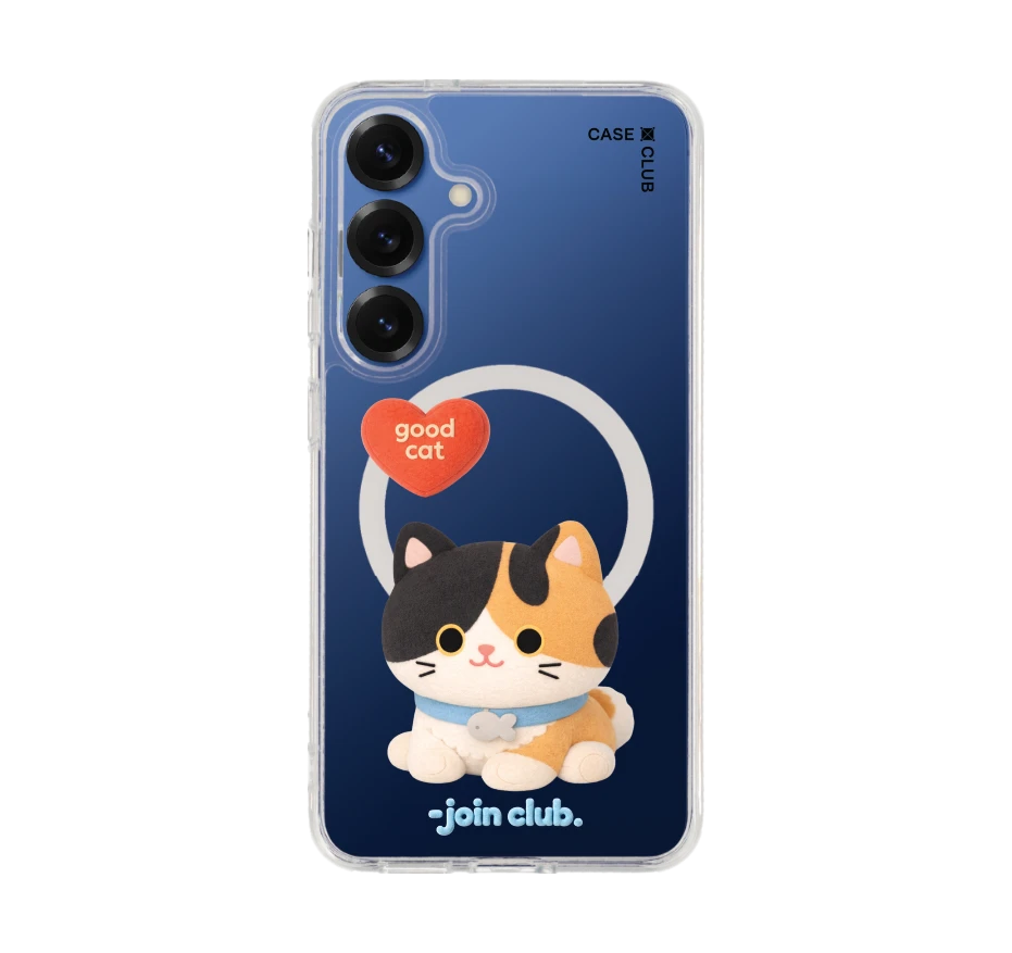 join the club heartful calico cat