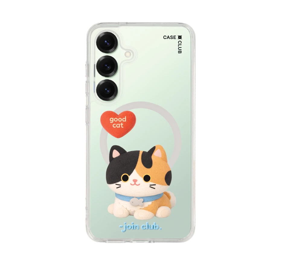 join the club heartful calico cat