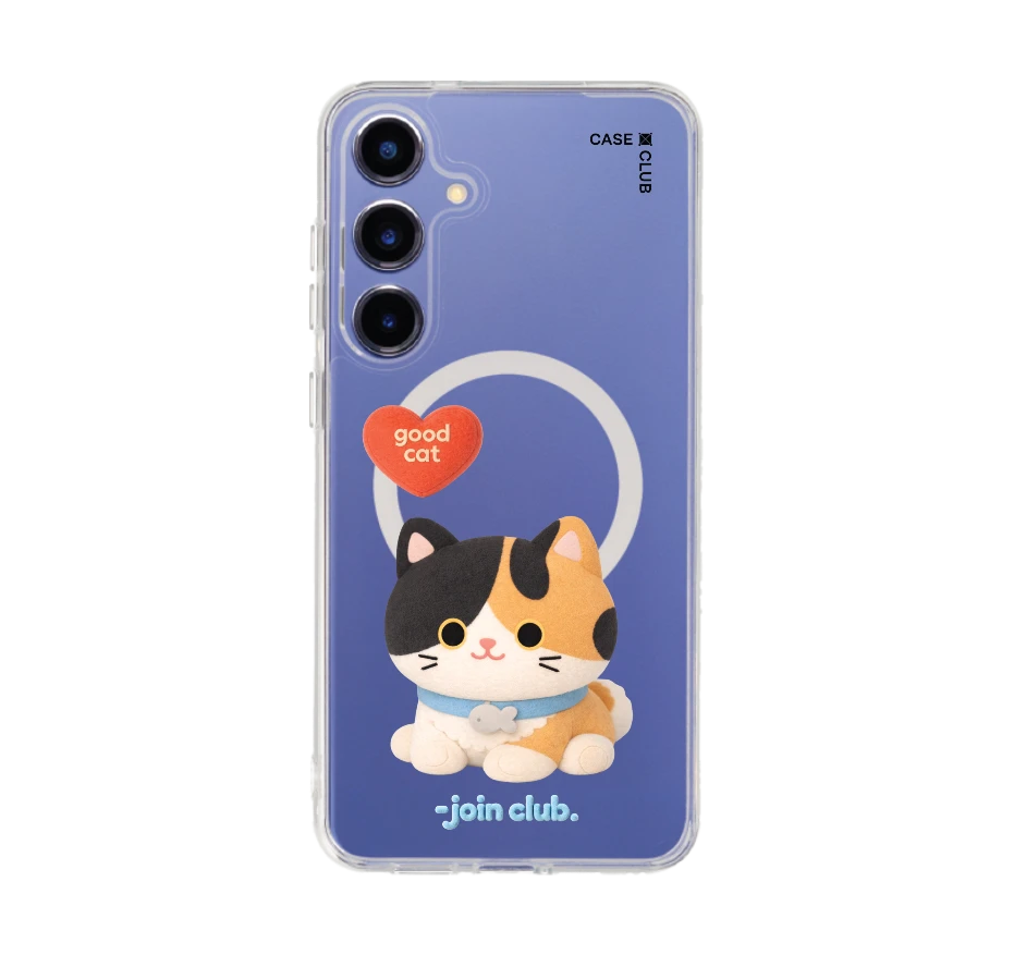 join the club heartful calico cat