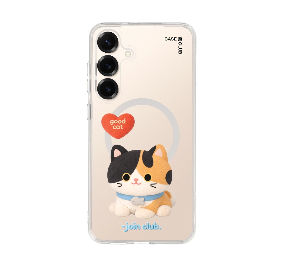 join the club heartful calico cat