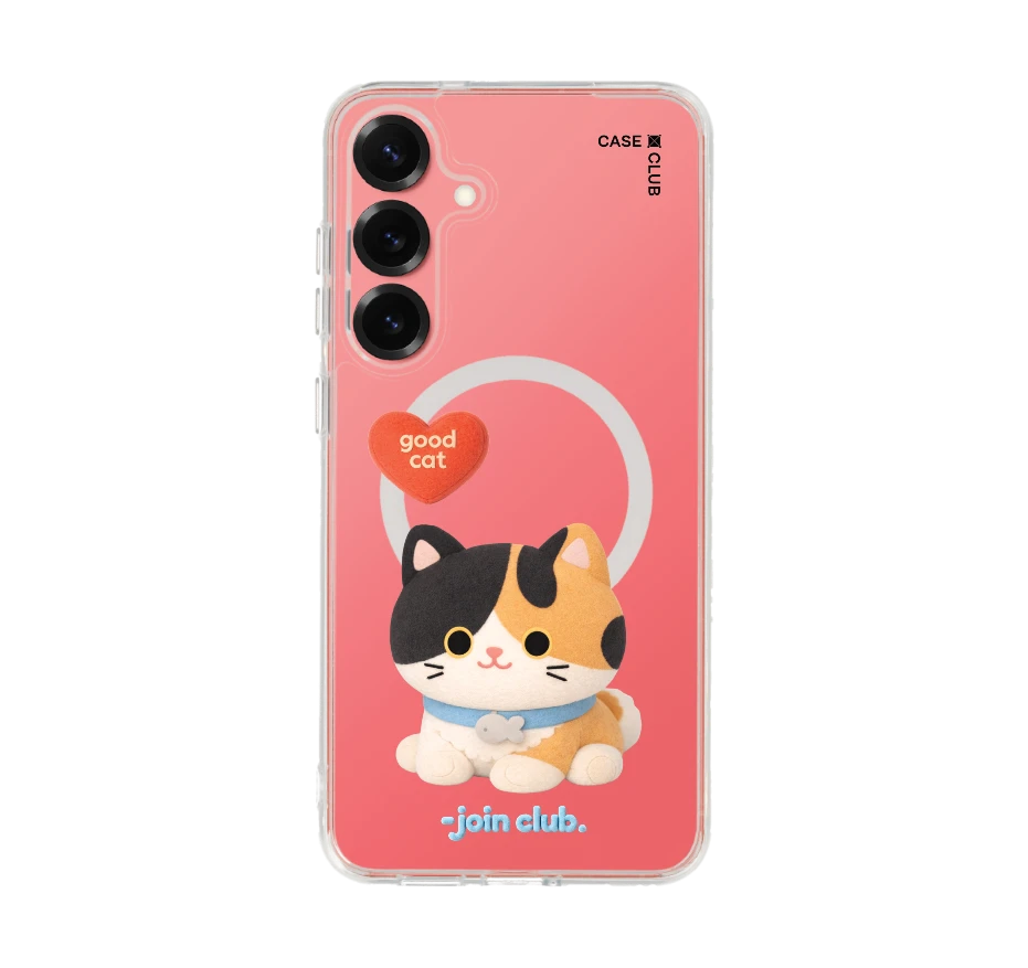 join the club heartful calico cat