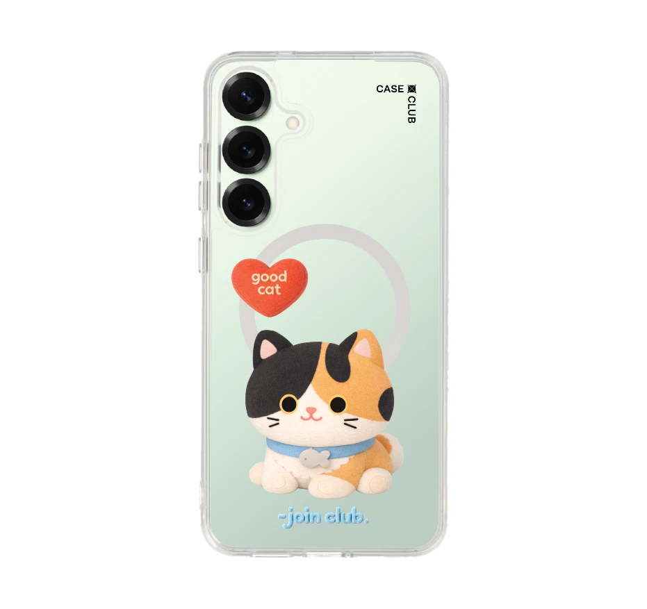 join the club heartful calico cat