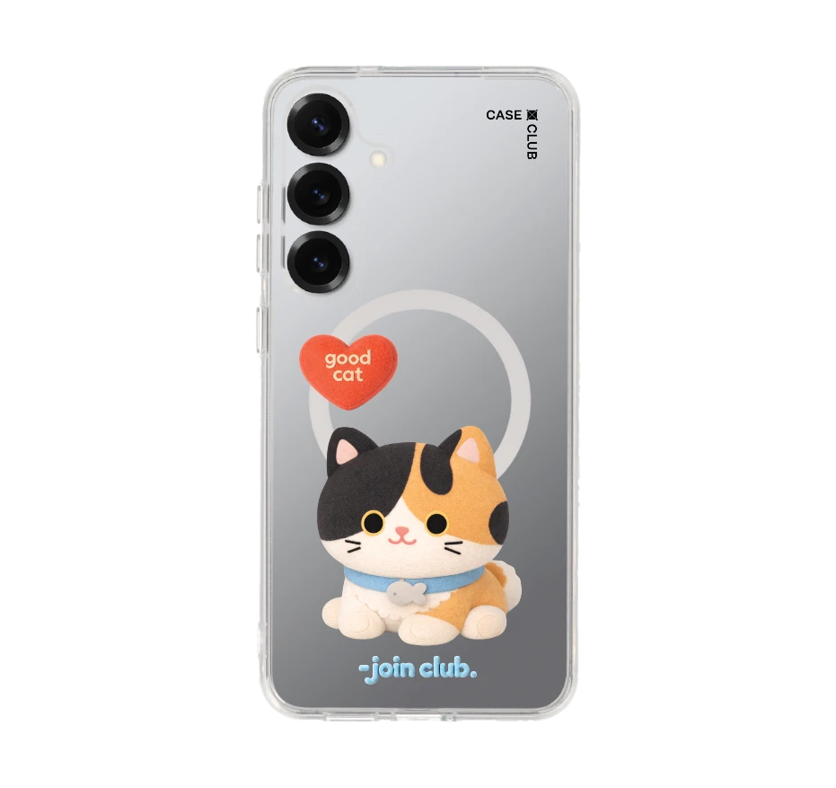 join the club heartful calico cat