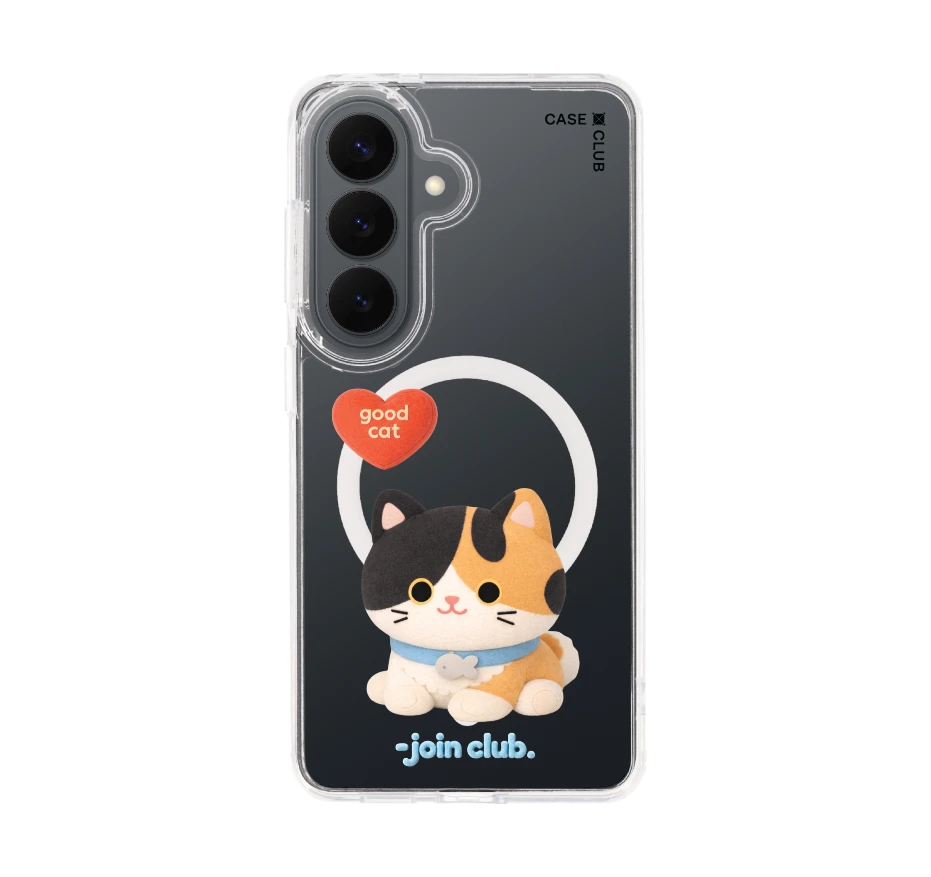 join the club heartful calico cat