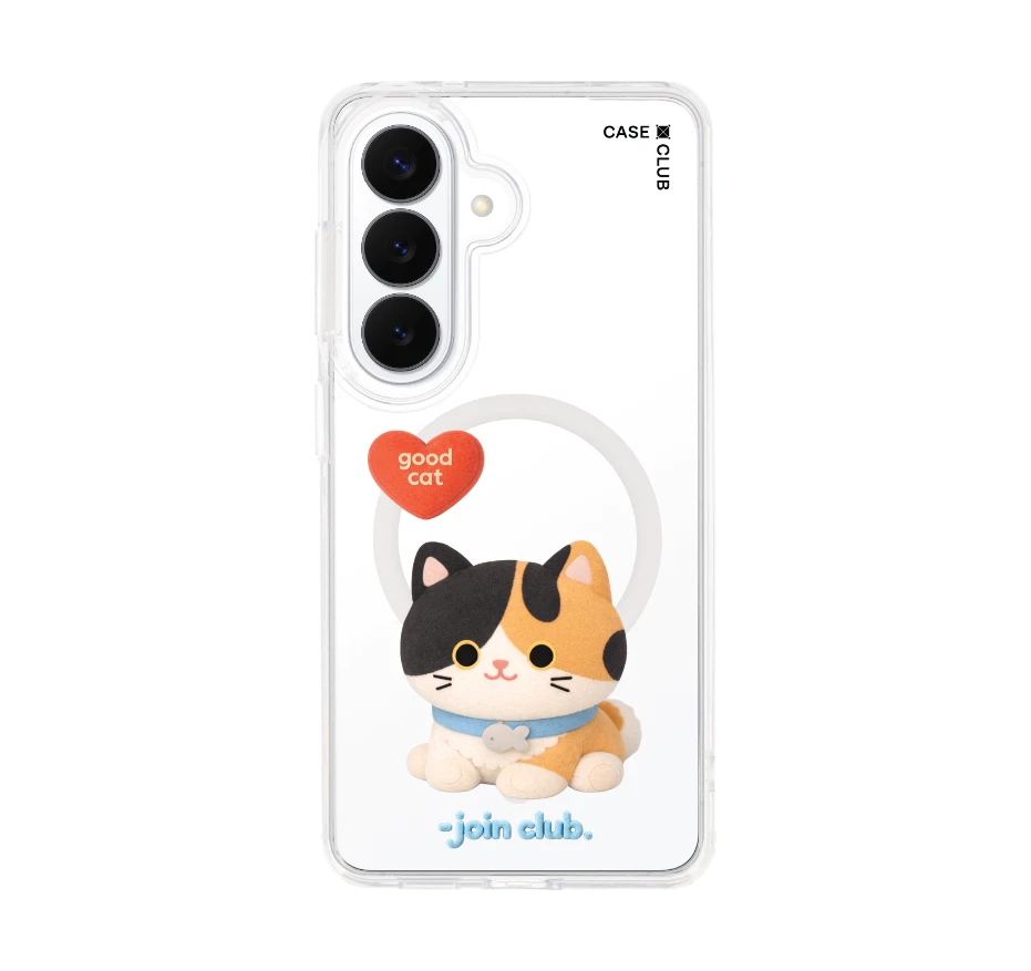 join the club heartful calico cat