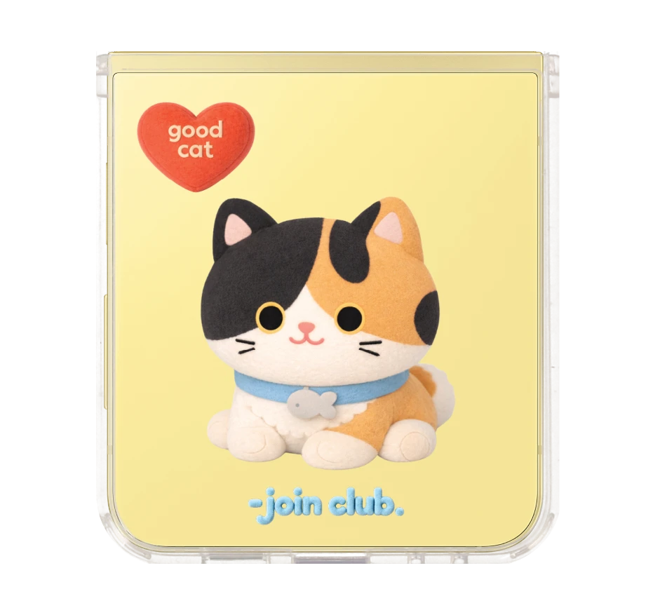 join the club heartful calico cat
