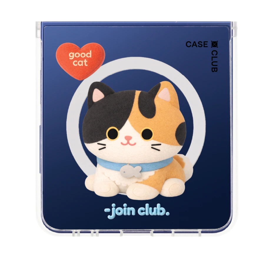 join the club heartful calico cat