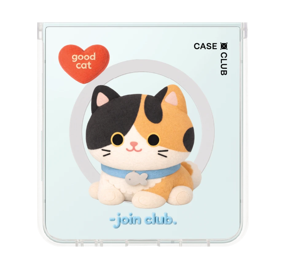 join the club heartful calico cat