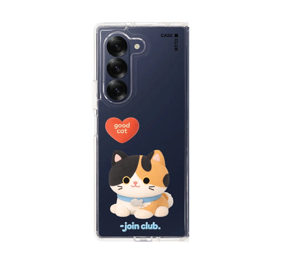 join the club heartful calico cat