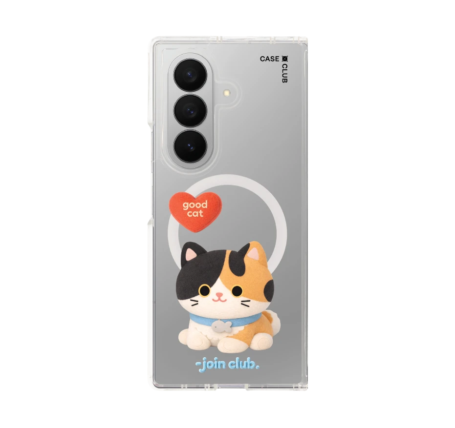 join the club heartful calico cat