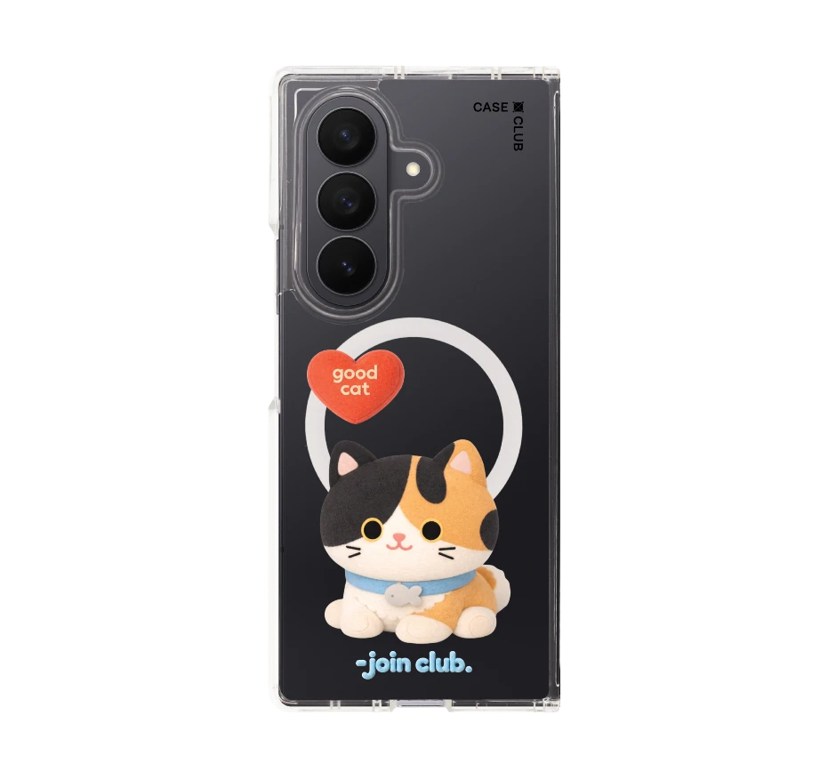 join the club heartful calico cat