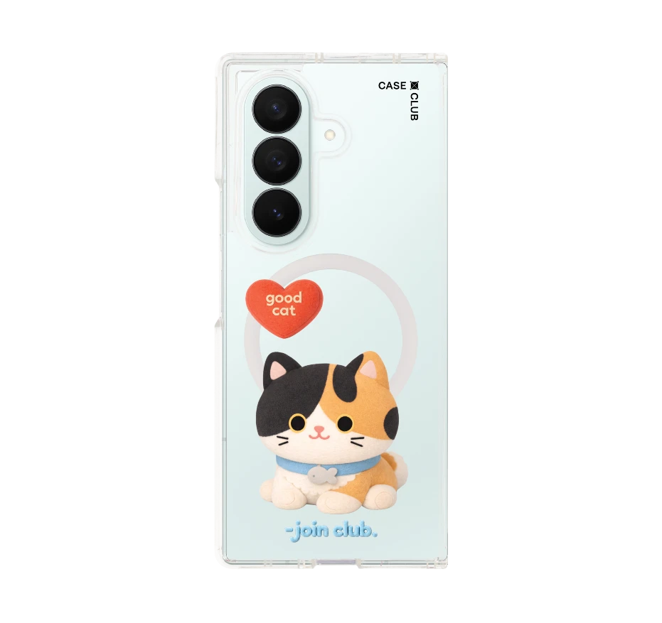 join the club heartful calico cat