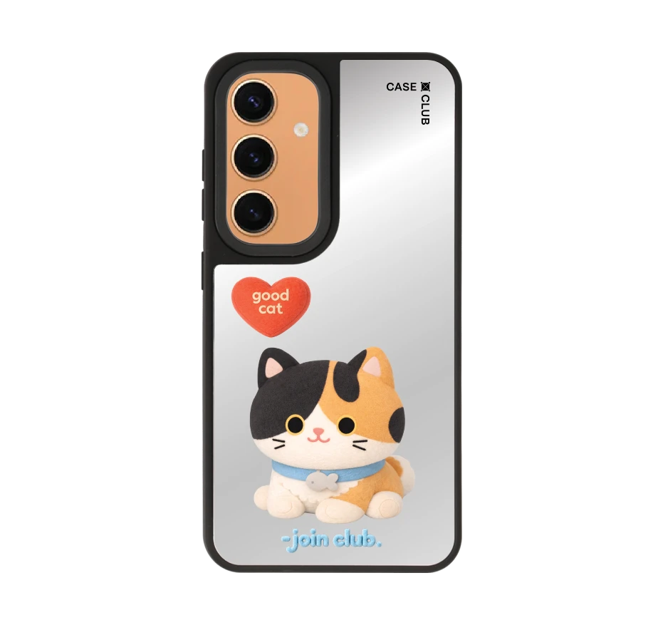 join the club heartful calico cat