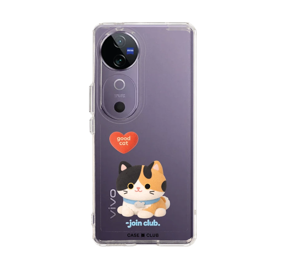 join the club heartful calico cat