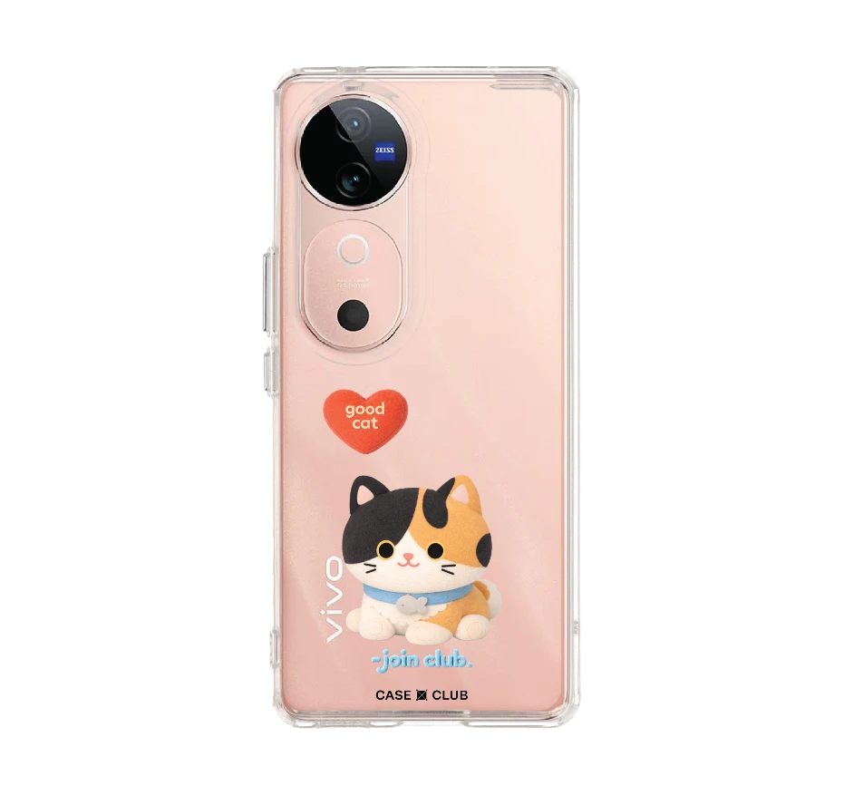join the club heartful calico cat