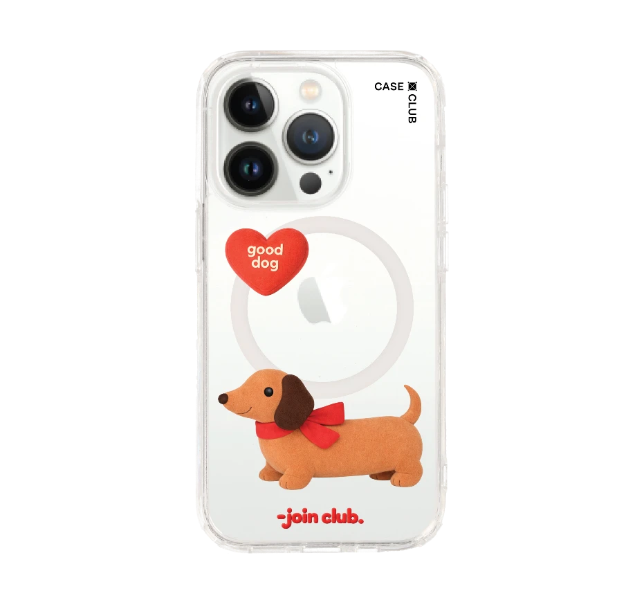 join the club heartful dachshund