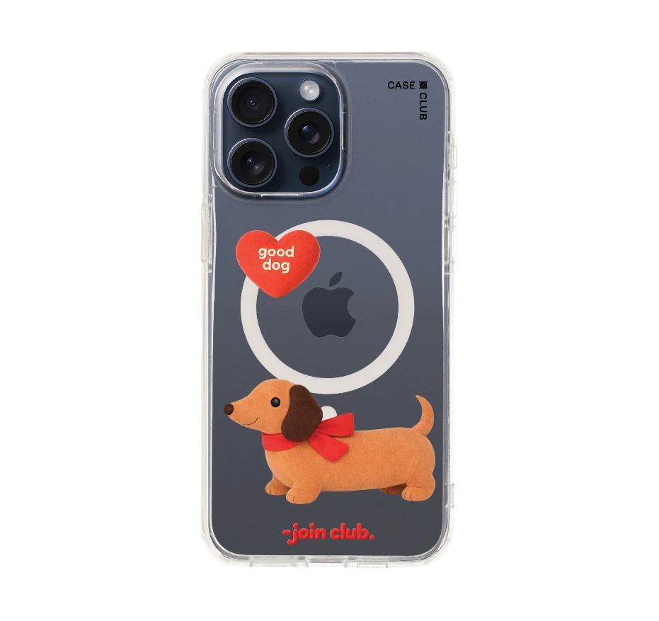 join the club heartful dachshund
