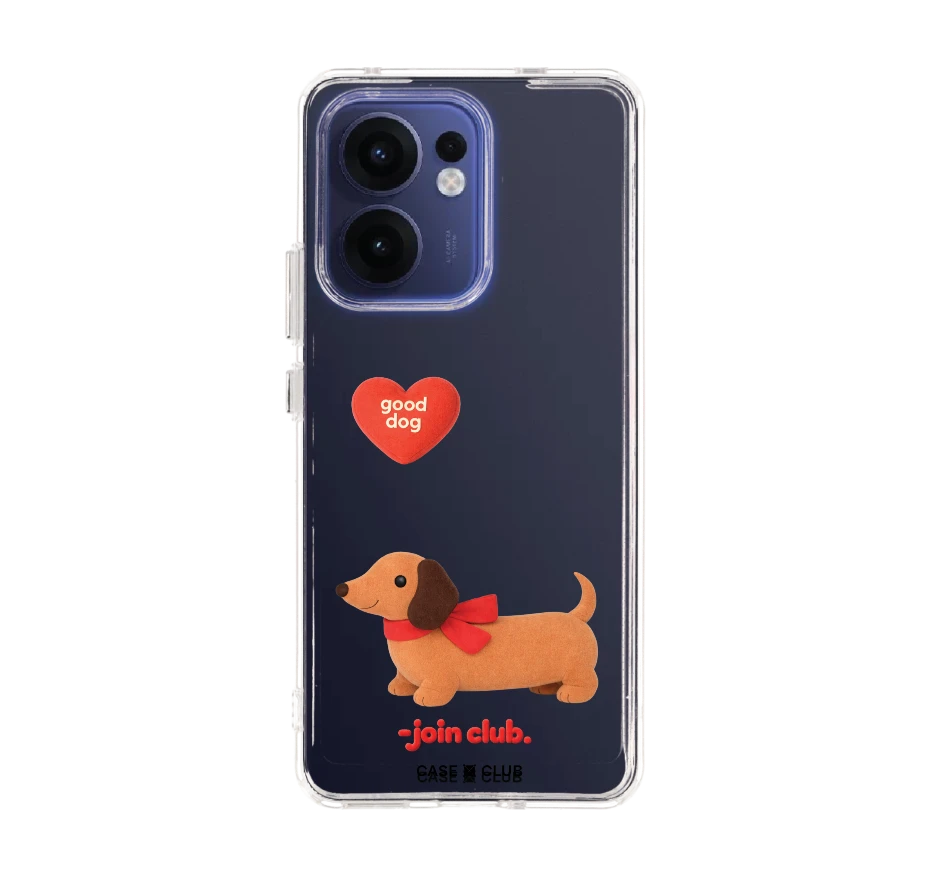 join the club heartful dachshund