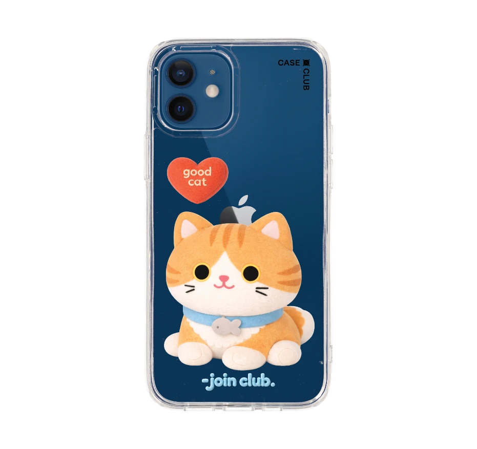 join the club heartful orange cat