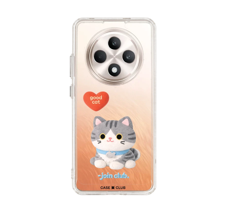 join the club heartful tabby cat