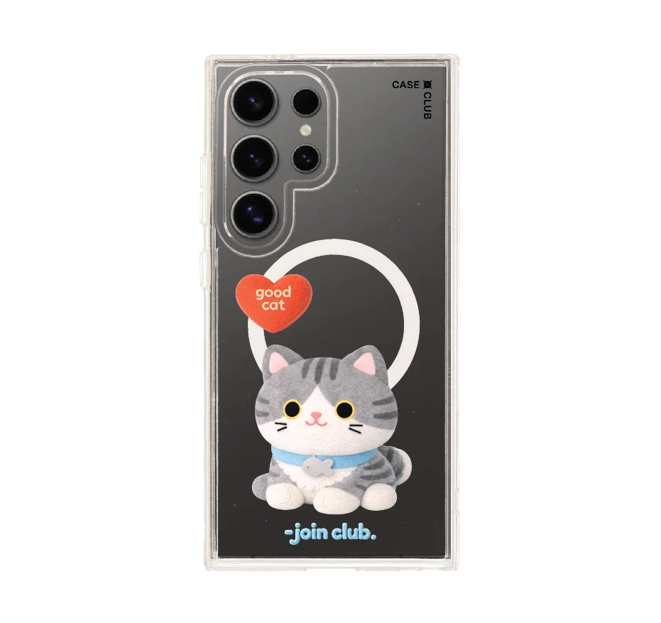 join the club heartful tabby cat