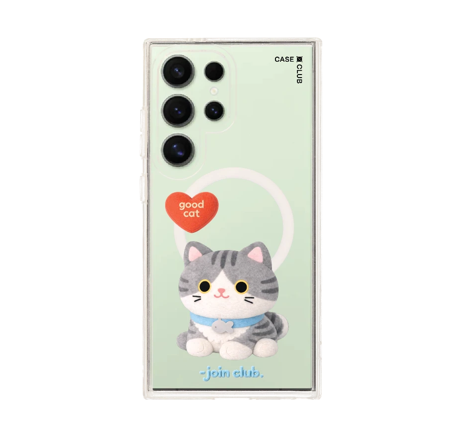join the club heartful tabby cat