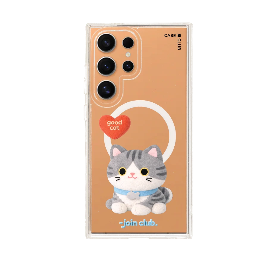 join the club heartful tabby cat