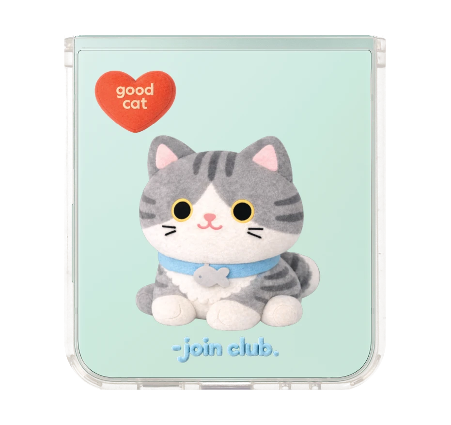 join the club heartful tabby cat
