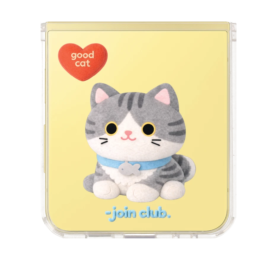 join the club heartful tabby cat