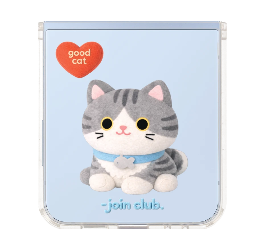 join the club heartful tabby cat