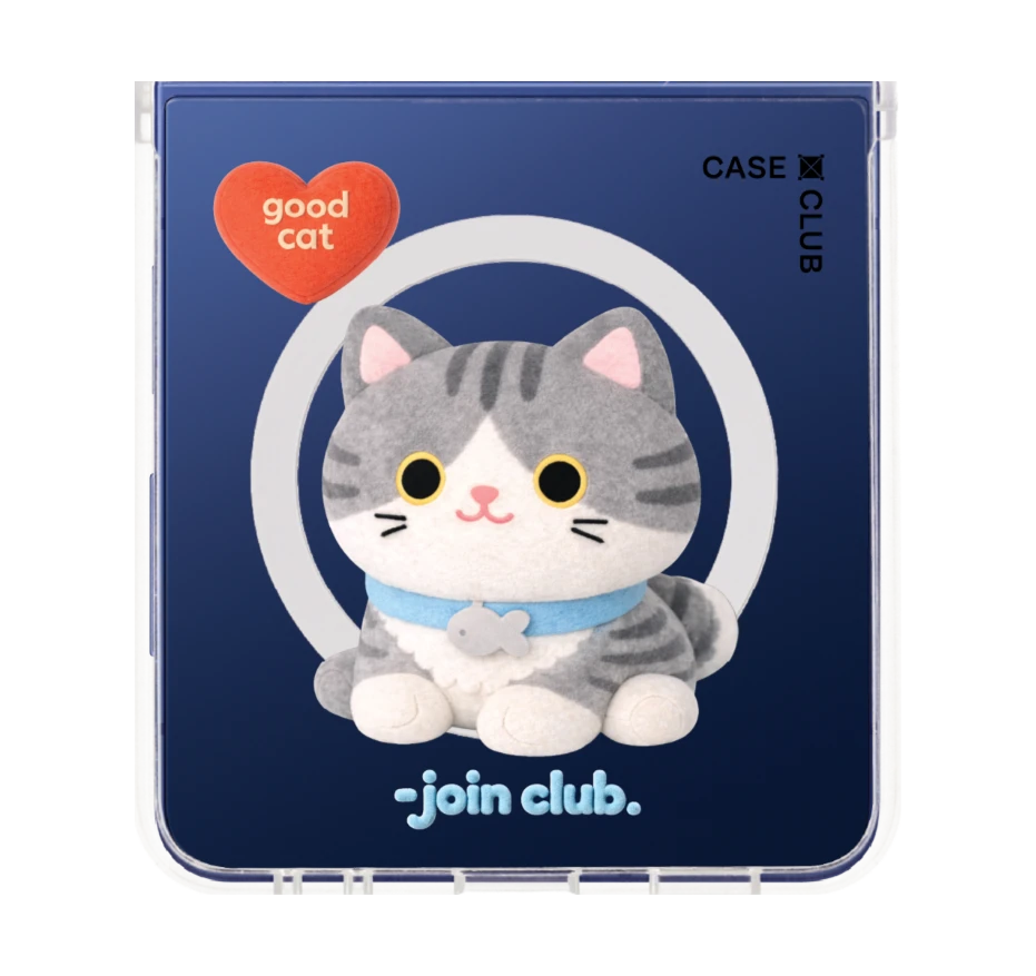 join the club heartful tabby cat