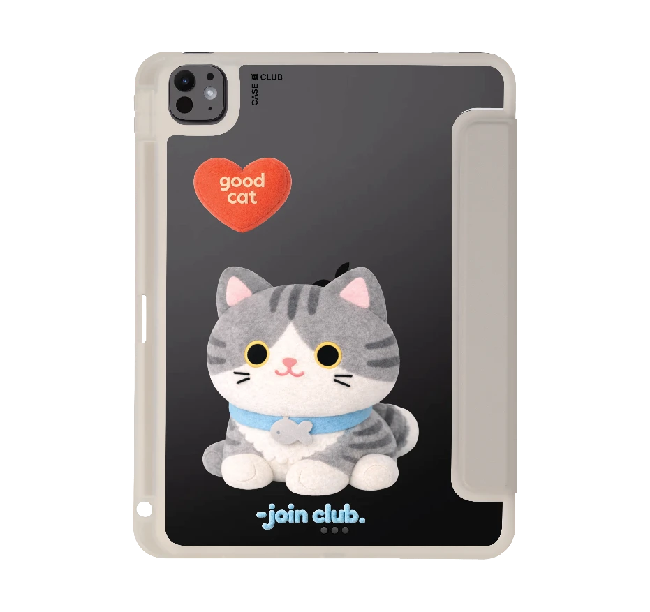 join the club heartful tabby cat