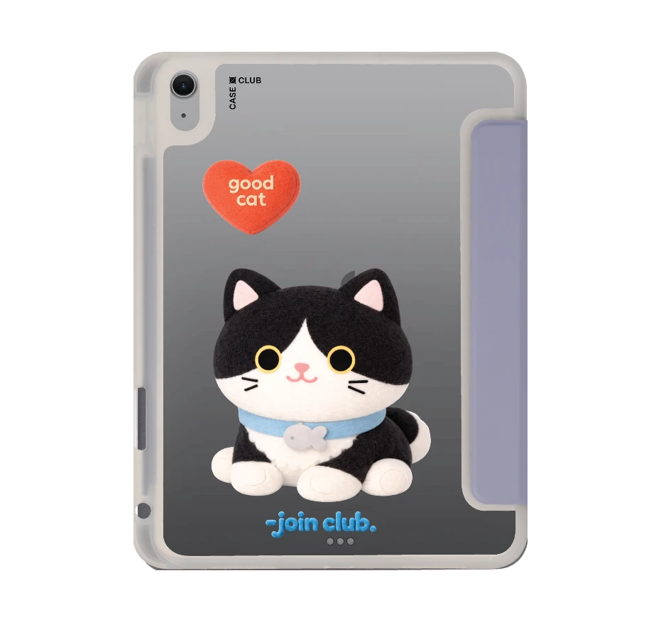 join the club heartful tuxedo cat