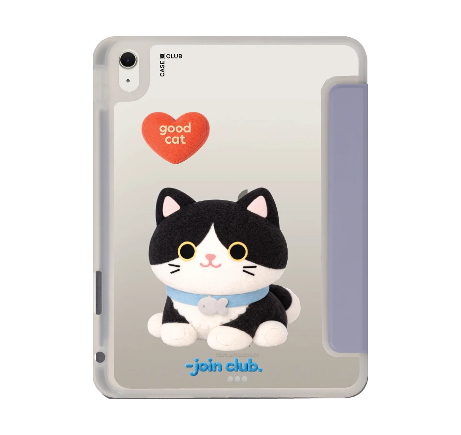join the club heartful tuxedo cat