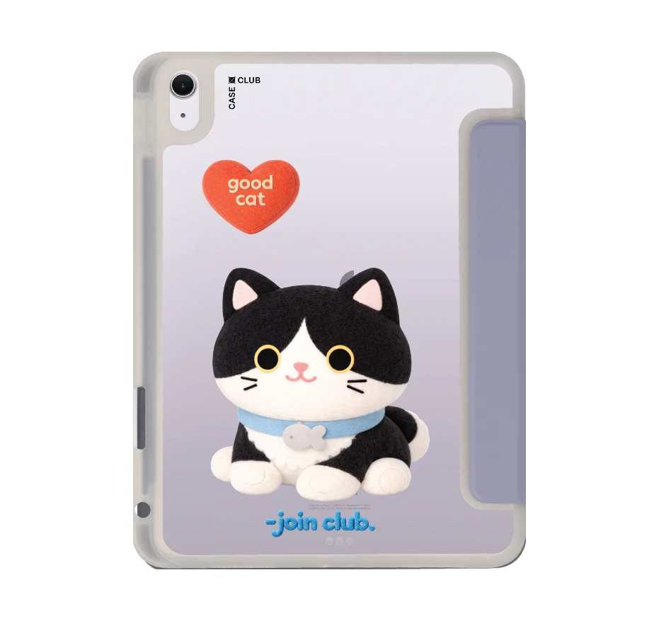 join the club heartful tuxedo cat