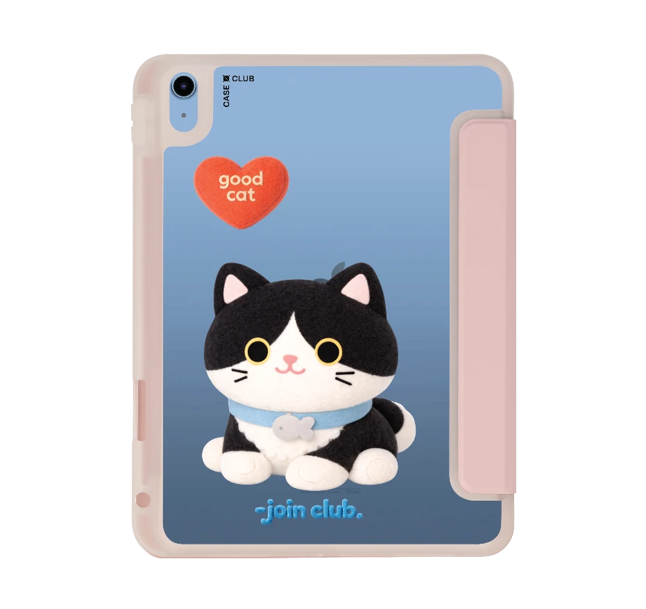 join the club heartful tuxedo cat