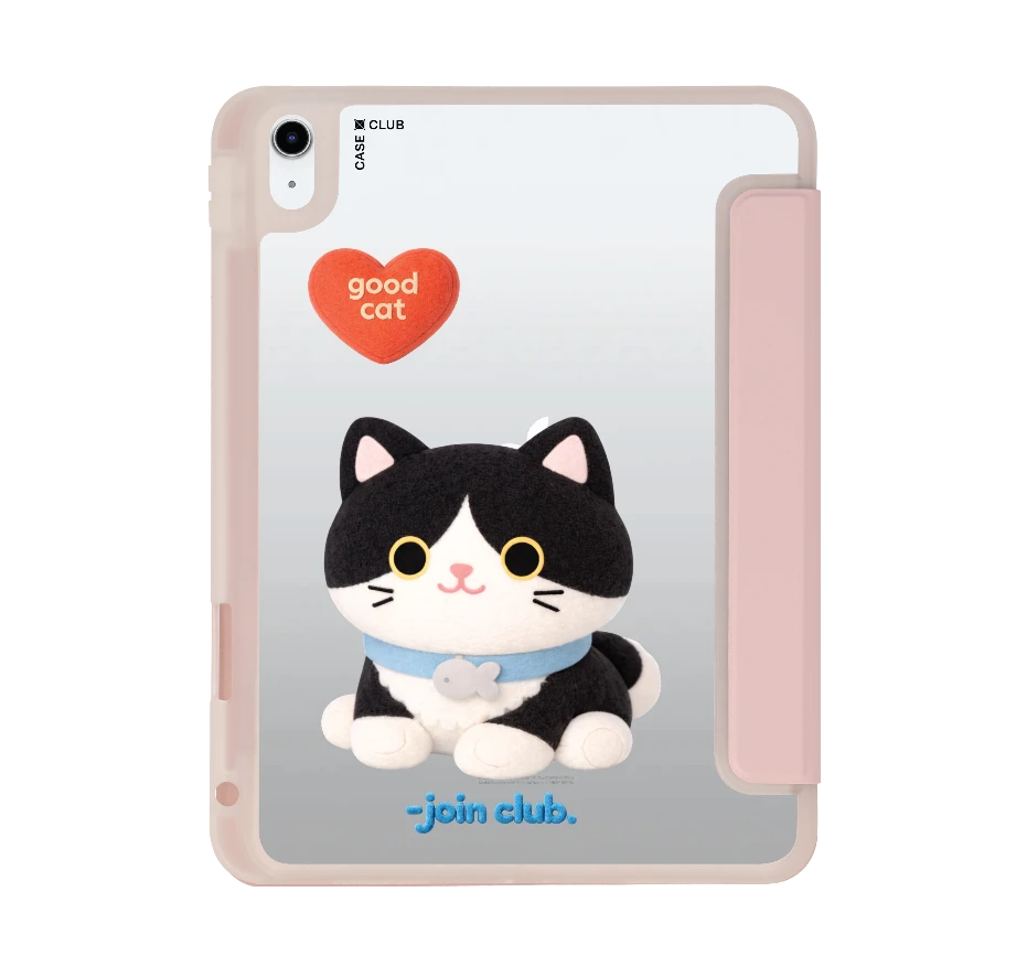 join the club heartful tuxedo cat