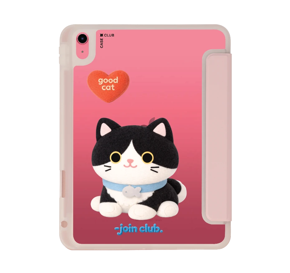 join the club heartful tuxedo cat
