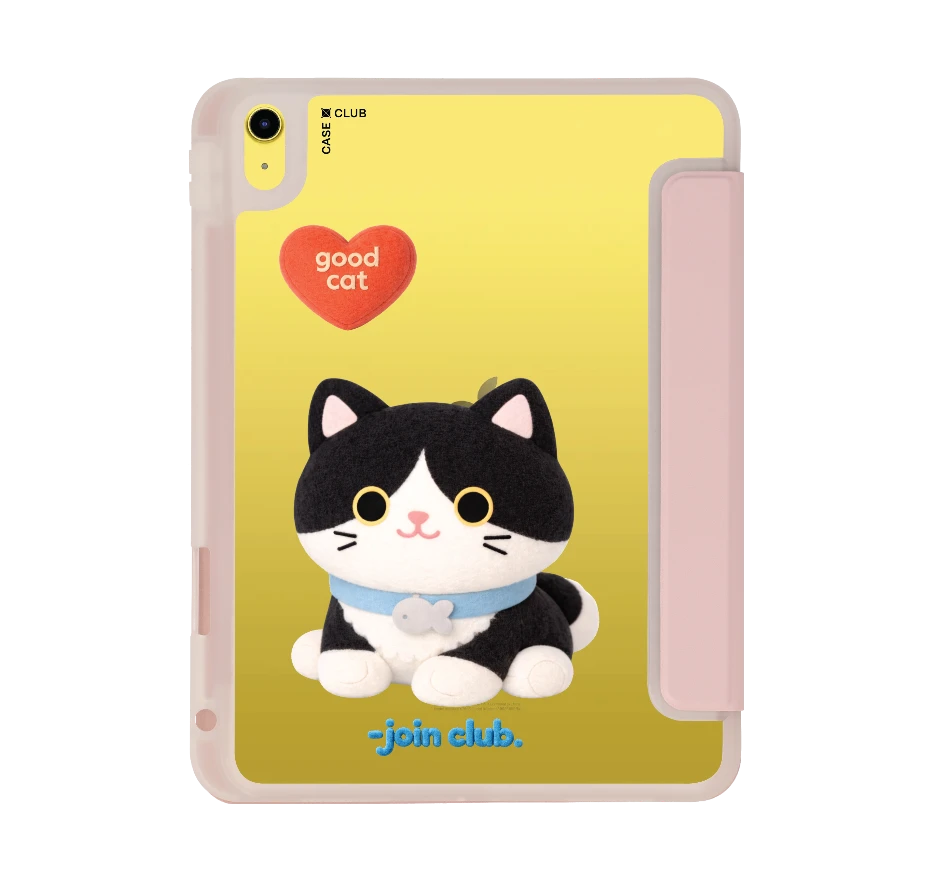 join the club heartful tuxedo cat