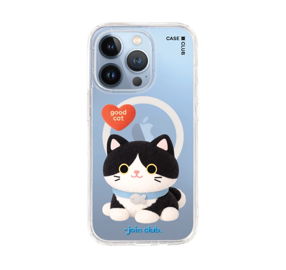 join the club heartful tuxedo cat