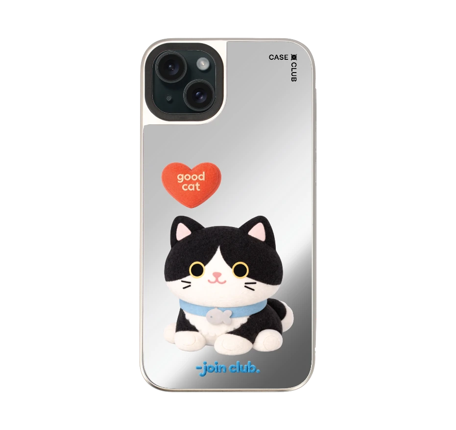 join the club heartful tuxedo cat