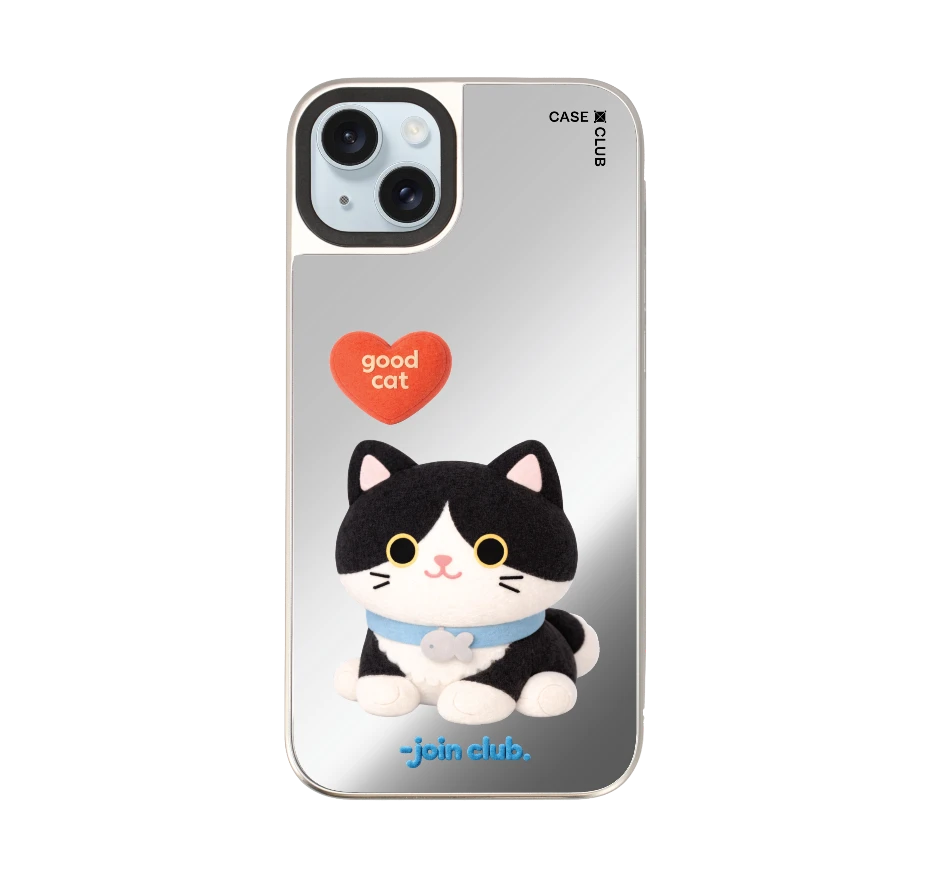 join the club heartful tuxedo cat