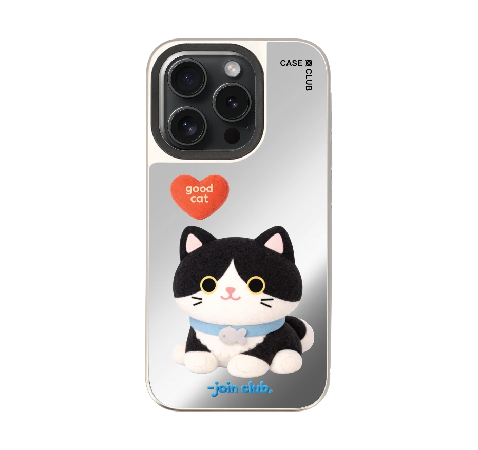 join the club heartful tuxedo cat
