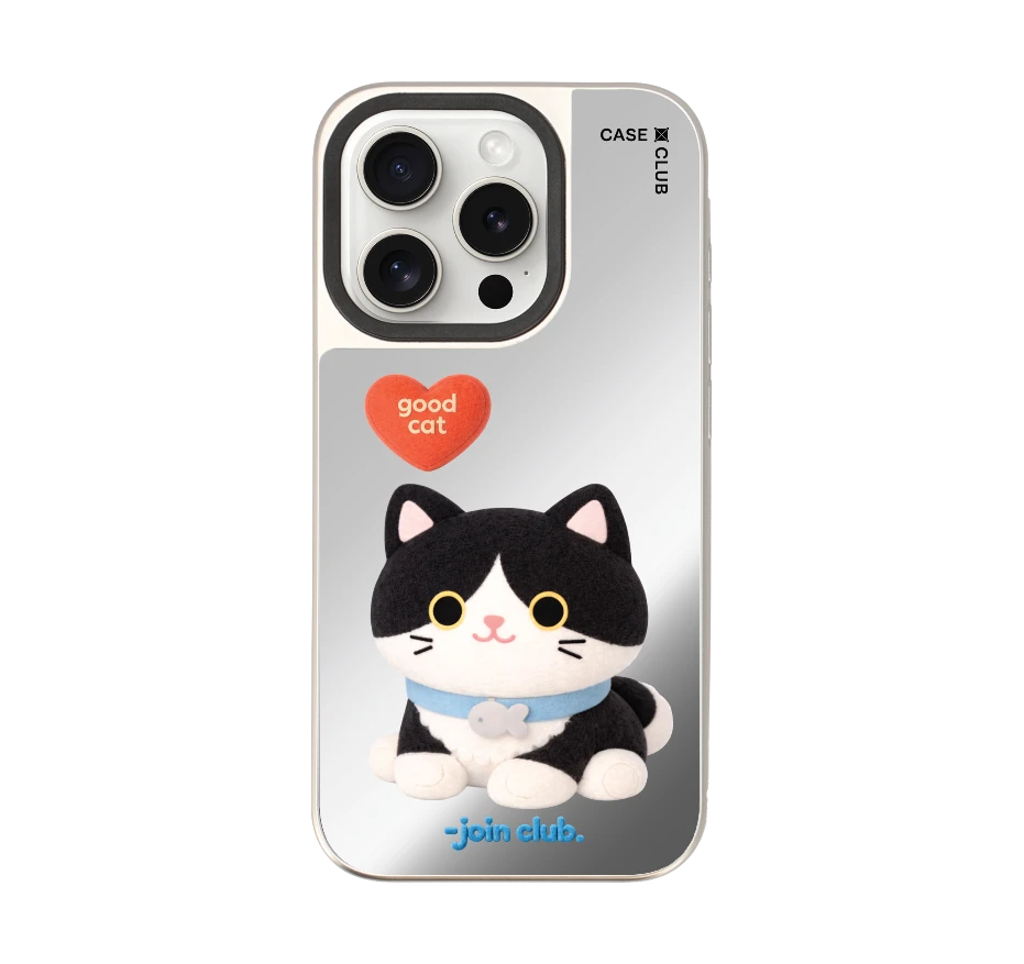 join the club heartful tuxedo cat